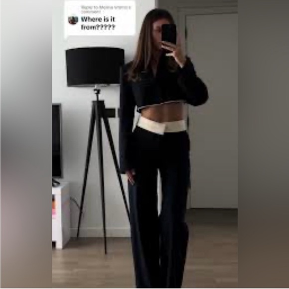 ZARA striped crop bomber blazer - Picture 11 of 15